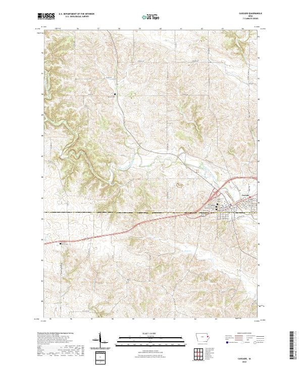 USGS Topographic Map – Cascade