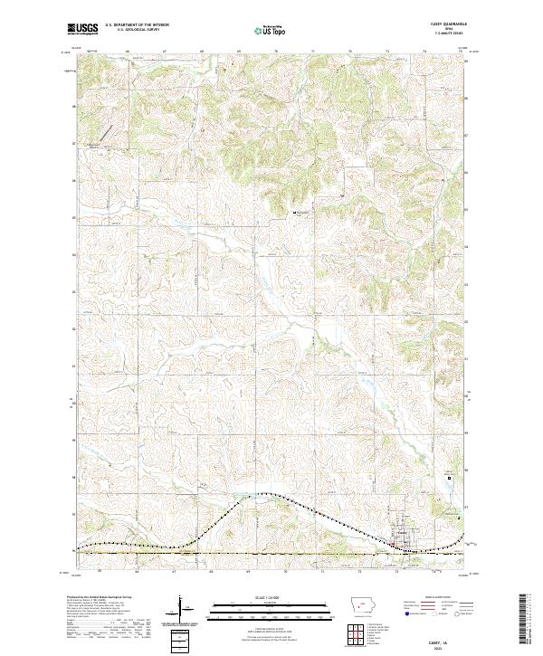 USGS Topographic Map – Casey
