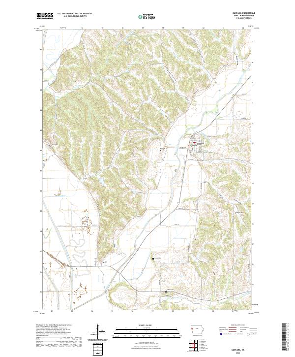 USGS Topographic Map – Castana