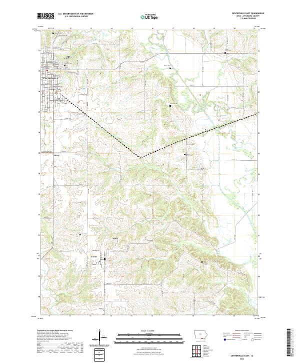 USGS Topographic Map – Centerville East