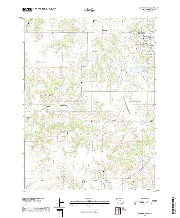USGS Topographic Map – Centerville West