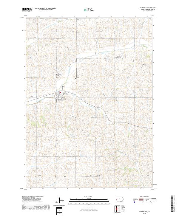 USGS Topographic Map – Charter Oak