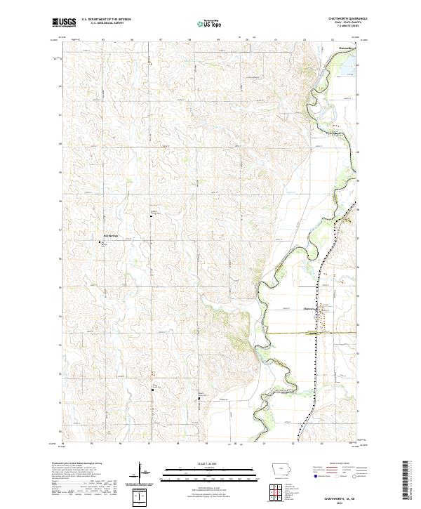 USGS Topographic Map – Chatsworth