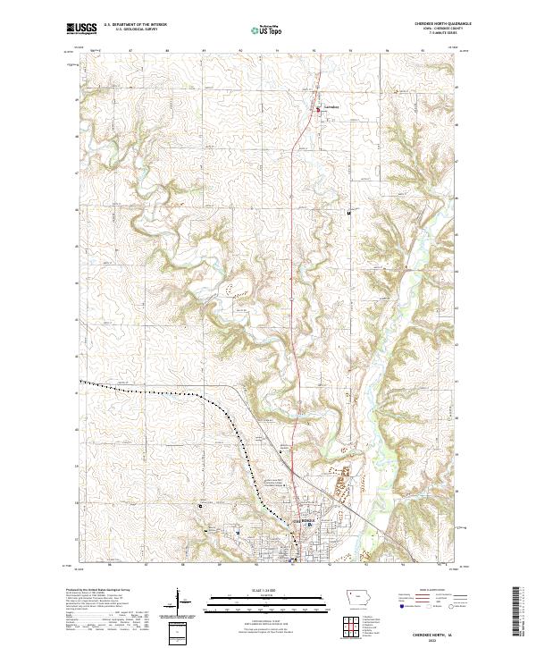 USGS Topographic Map – Cherokee North