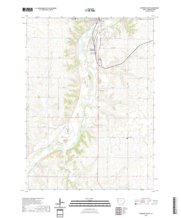 USGS Topographic Map – Cherokee South