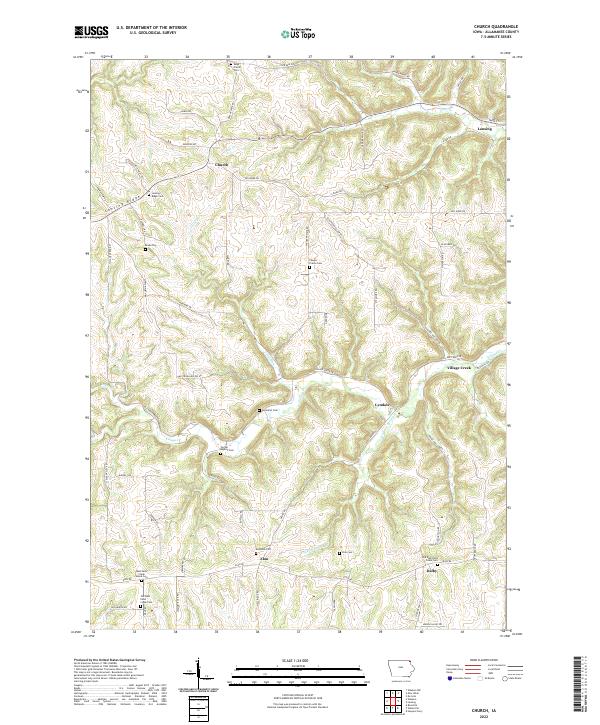 USGS Topographic Map – Church