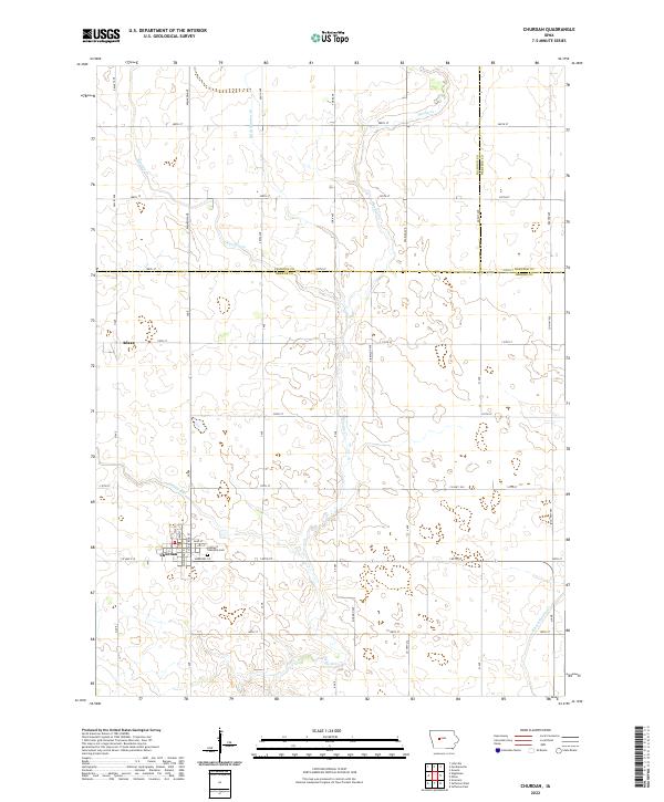 USGS Topographic Map – Churdan