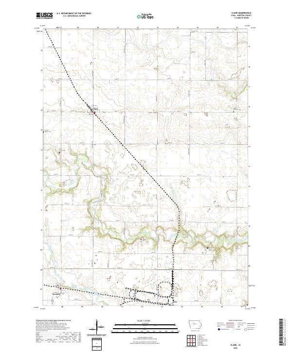 USGS Topographic Map – Clare