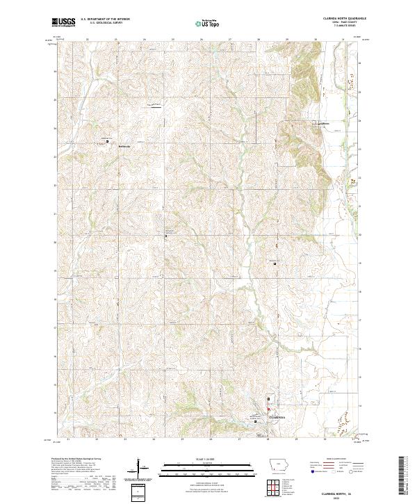 USGS Topographic Map – Clarinda North