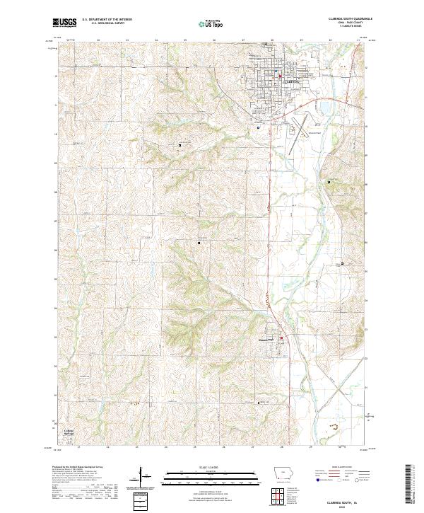 USGS Topographic Map – Clarinda South