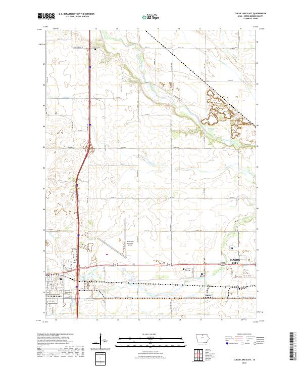 USGS Topographic Map – Clear Lake East