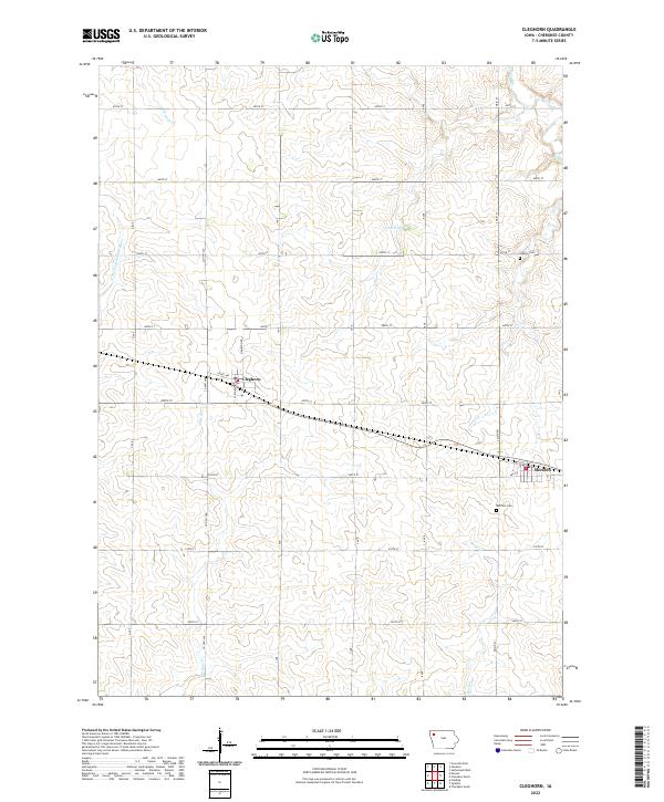USGS Topographic Map – Cleghorn