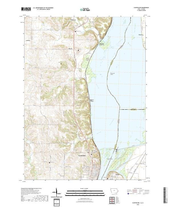 USGS Topographic Map – Clinton NW