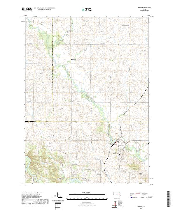 USGS Topographic Map – Coggon