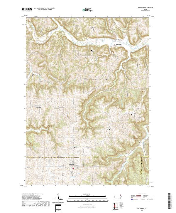 USGS Topographic Map – Colesburg