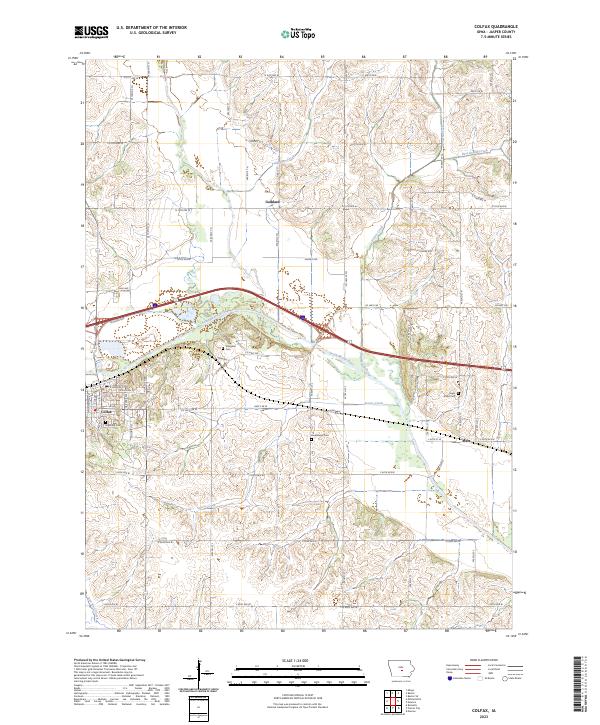 USGS Topographic Map – Colfax