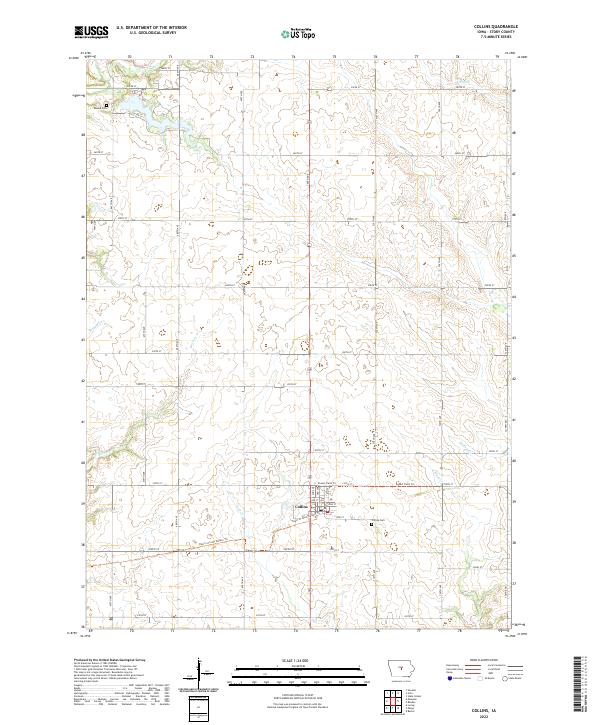 USGS Topographic Map – Collins