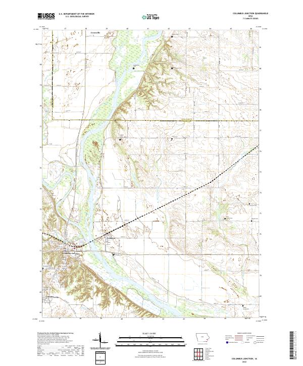 USGS Topographic Map – Columbus Junction