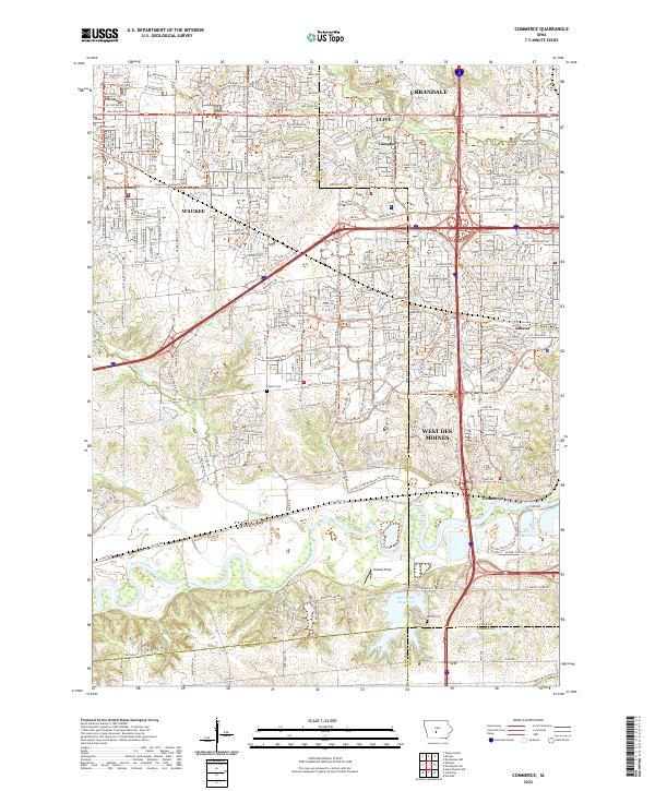 USGS Topographic Map – Commerce