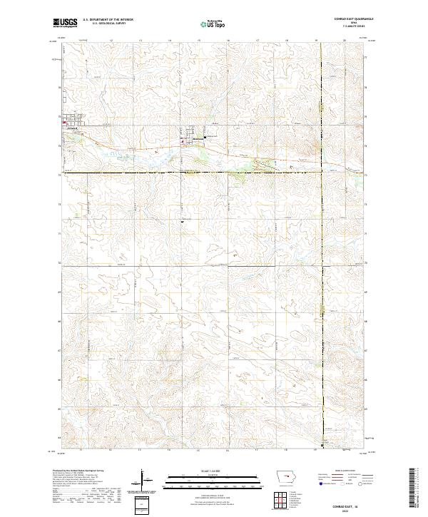 USGS Topographic Map – Conrad East