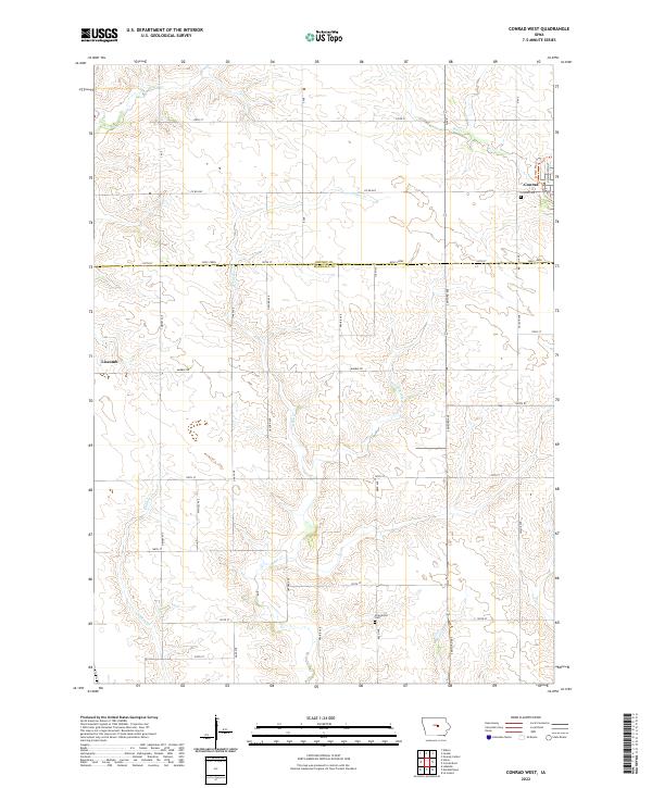 USGS Topographic Map – Conrad West