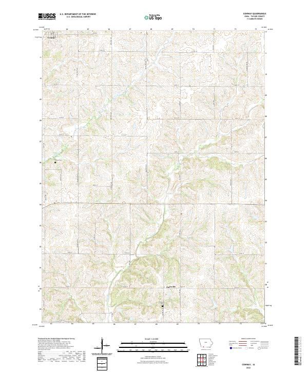 USGS Topographic Map – Conway