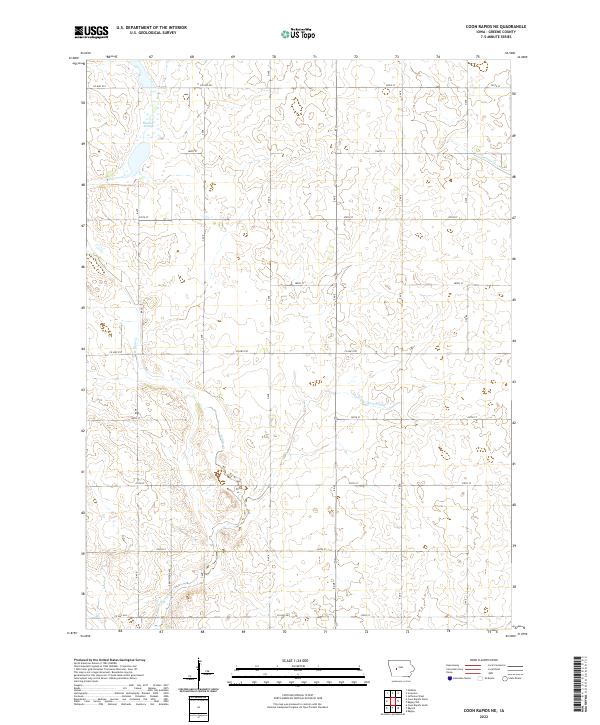 USGS Topographic Map – Coon Rapids NE