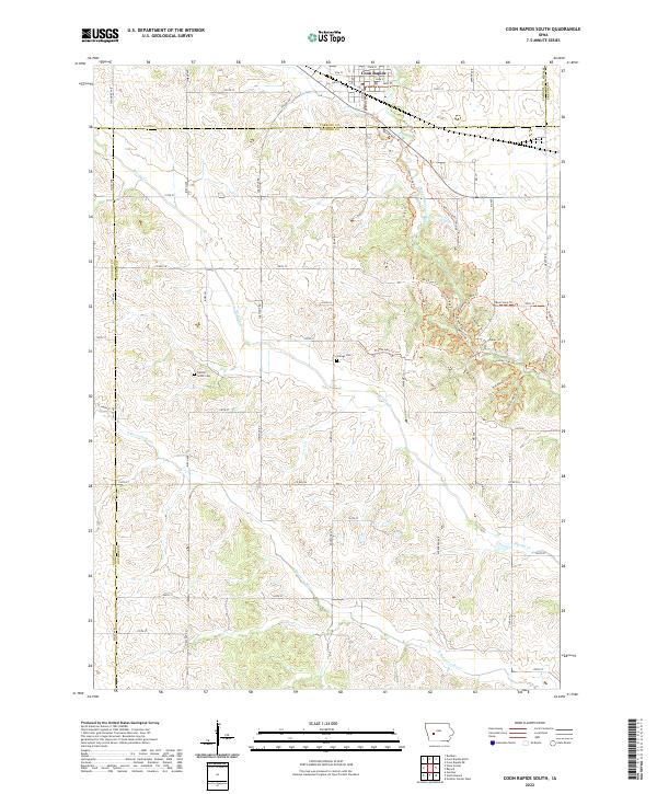 USGS Topographic Map – Coon Rapids South