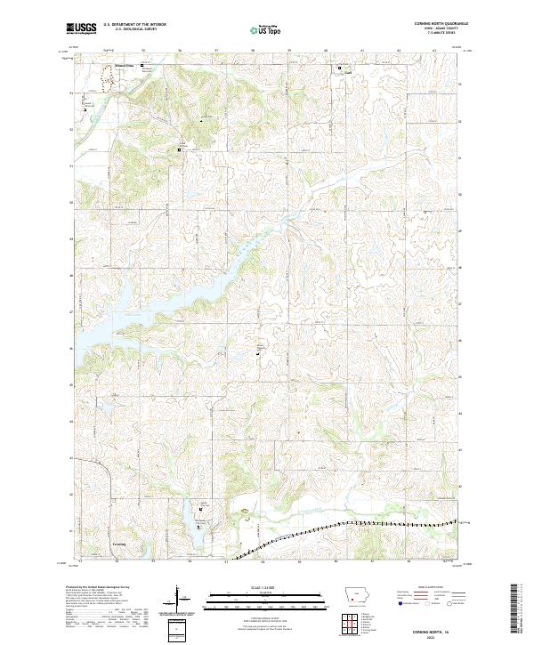 USGS Topographic Map – Corning North