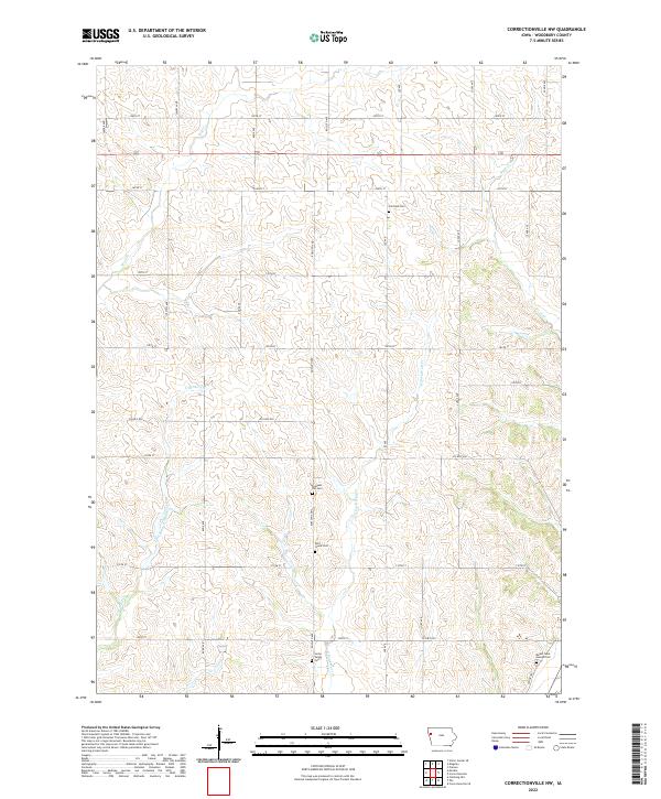 USGS Topographic Map – Correctionville NW