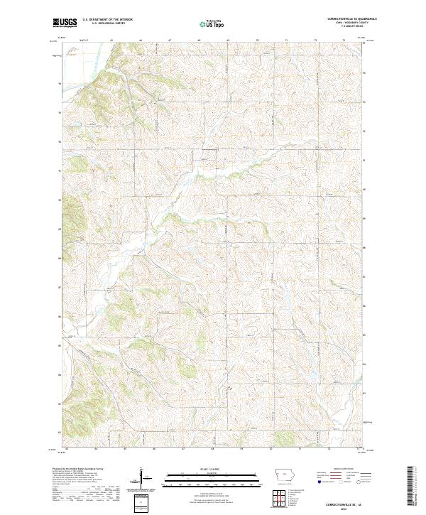 USGS Topographic Map – Correctionville SE