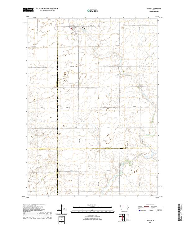 USGS Topographic Map – Corwith