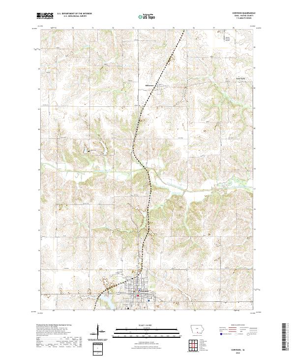 USGS Topographic Map – Corydon