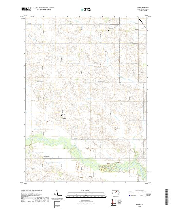 USGS Topographic Map – Coster