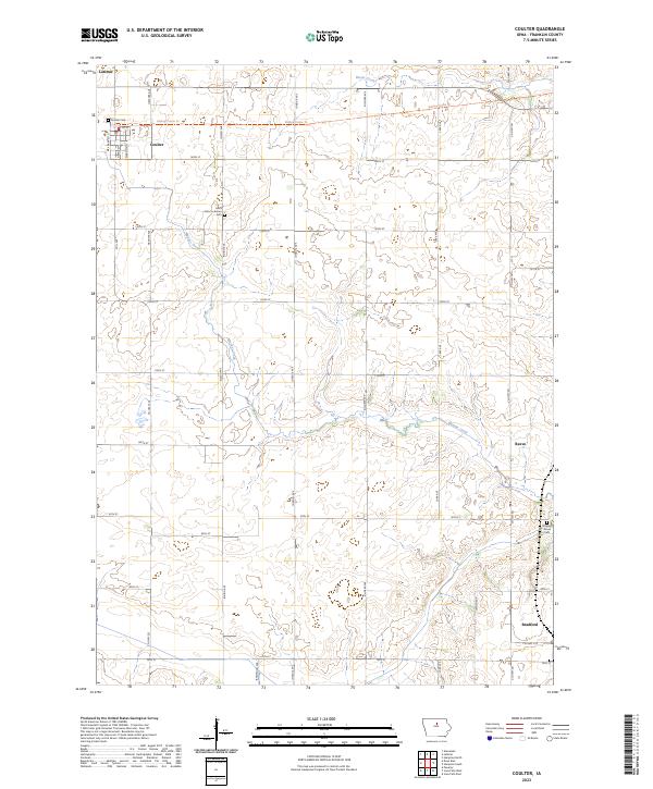 USGS Topographic Map – Coulter