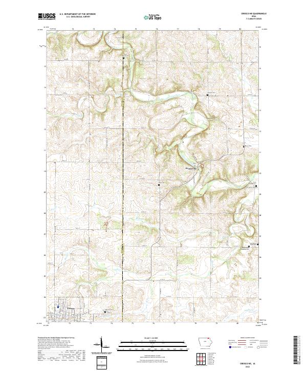 USGS Topographic Map – Cresco NE