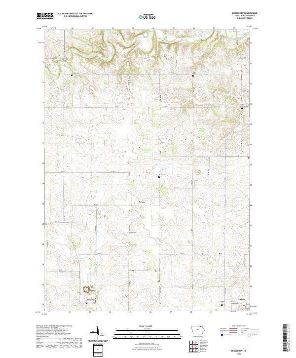 USGS Topographic Map – Cresco NW