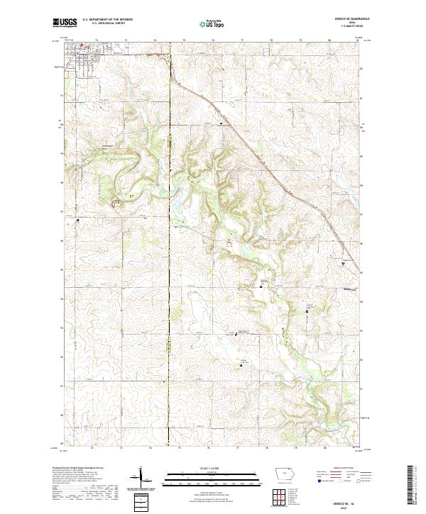 USGS Topographic Map – Cresco SE