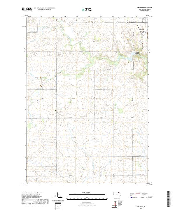 USGS Topographic Map – Cresco SW