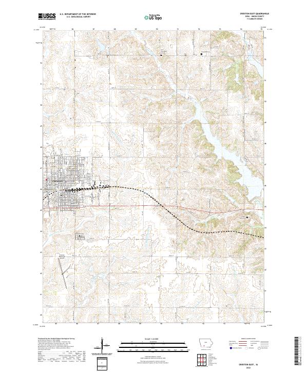 USGS Topographic Map – Creston East