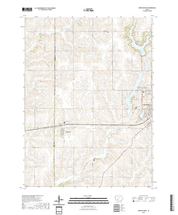 USGS Topographic Map – Creston West
