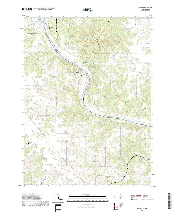 USGS Topographic Map – Croton