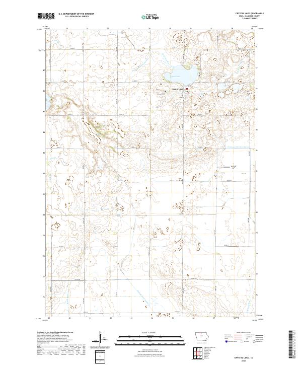 USGS Topographic Map – Crystal Lake
