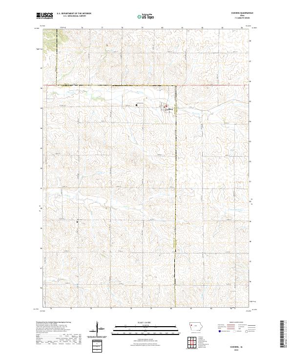 USGS Topographic Map – Cushing
