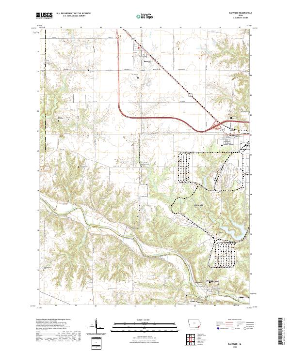 USGS Topographic Map – Danville