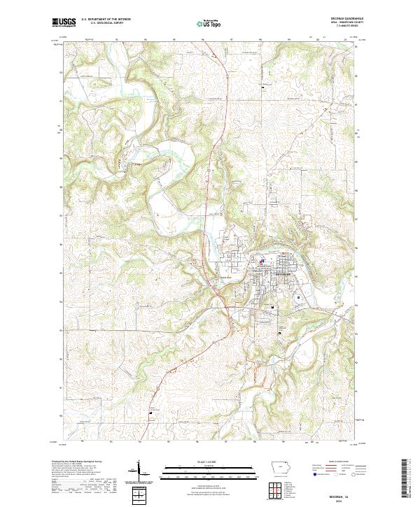USGS Topographic Map – Decorah