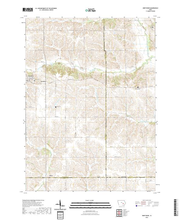 USGS Topographic Map – Deep River