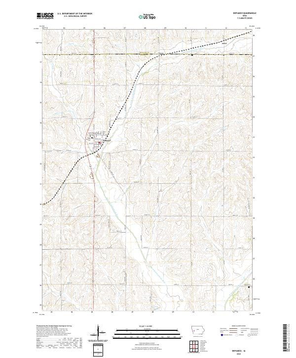 USGS Topographic Map – Defiance