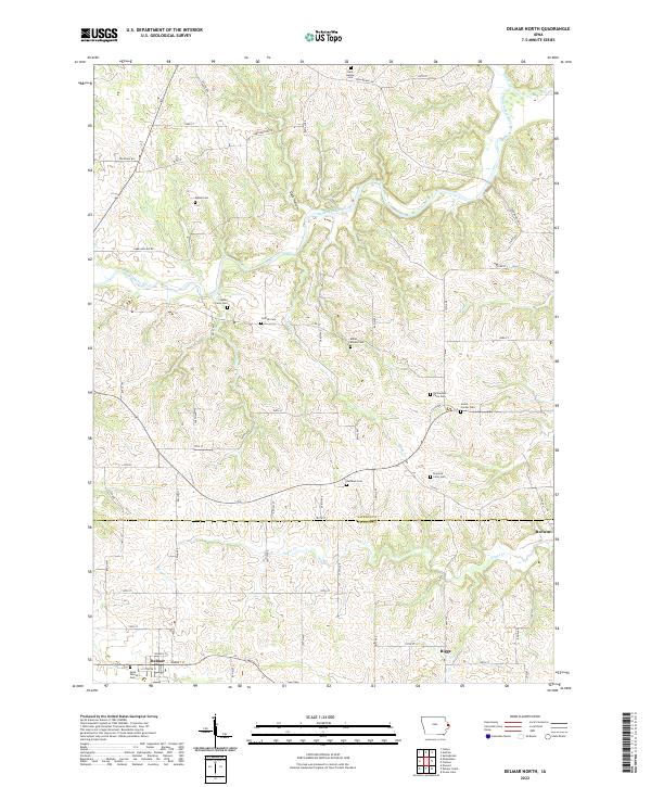 USGS Topographic Map – Delmar North