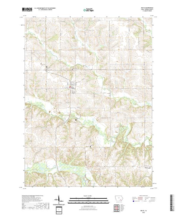 USGS Topographic Map – Delta